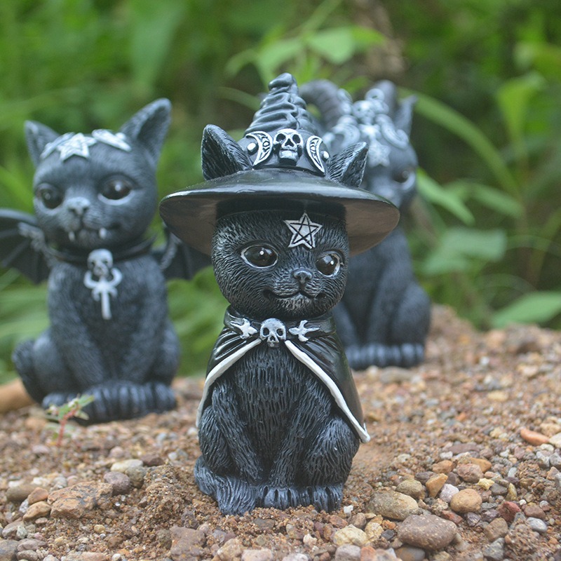 แมววิเศษฮาโลวีน งานฝีมือเรซิ่น - Bonsai Garden Festival บทวิจารณ์และราคา