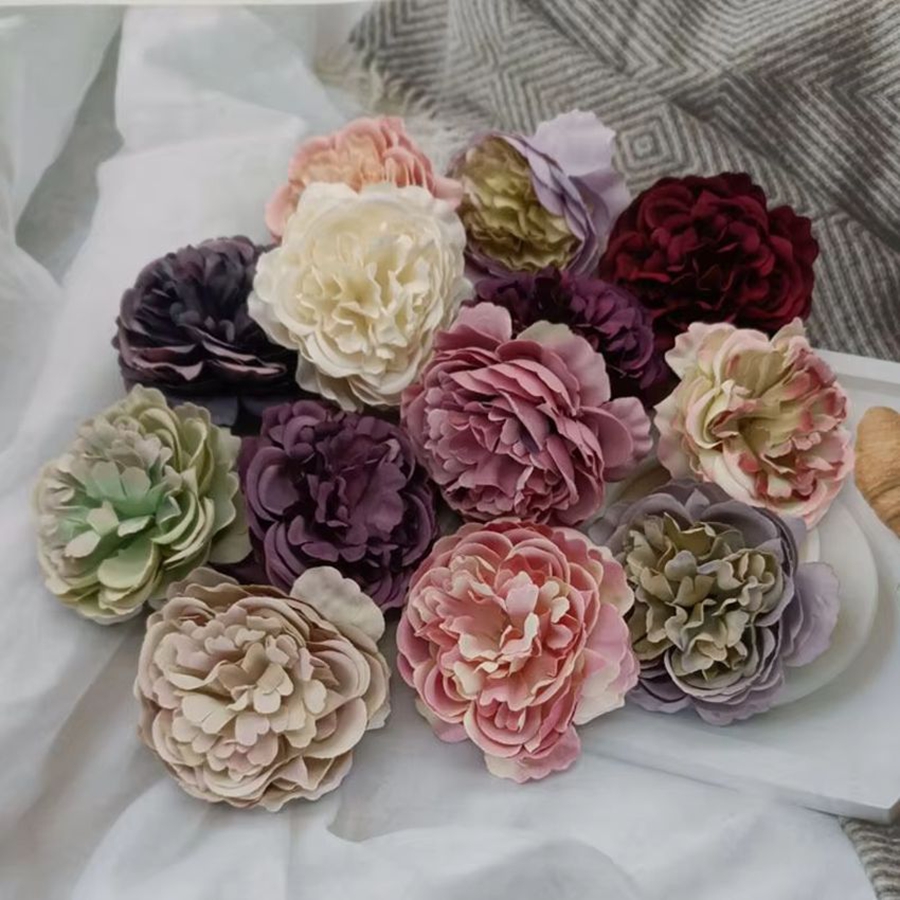 ดอกไม้ประดิษฐ์ ดอกโบตั๋นผ้าไหม - Bonsai Garden Festival บทวิจารณ์และราคา