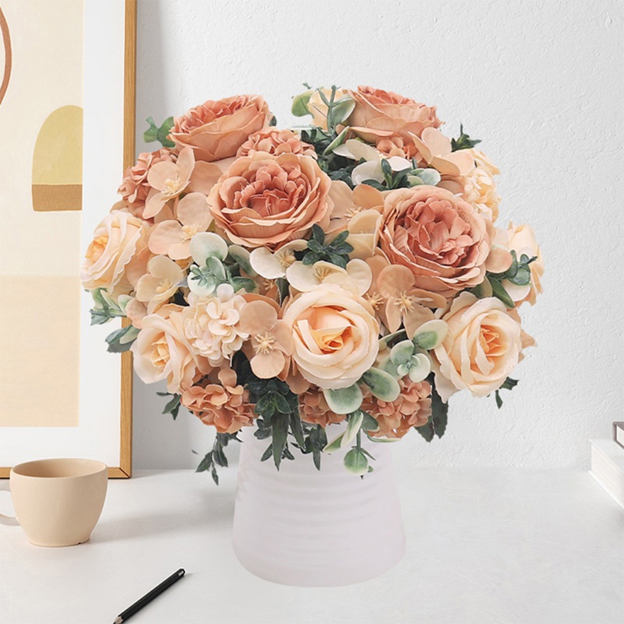 ประดิษฐ์ดอกไม้ผ้าไหม Peony Ros - Bonsai Garden Festival บทวิจารณ์และราคา